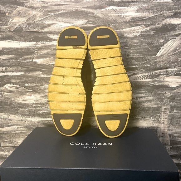 Men’s Navy/Neon Brushes Suede Oxford shoes - Picture 5 of 7